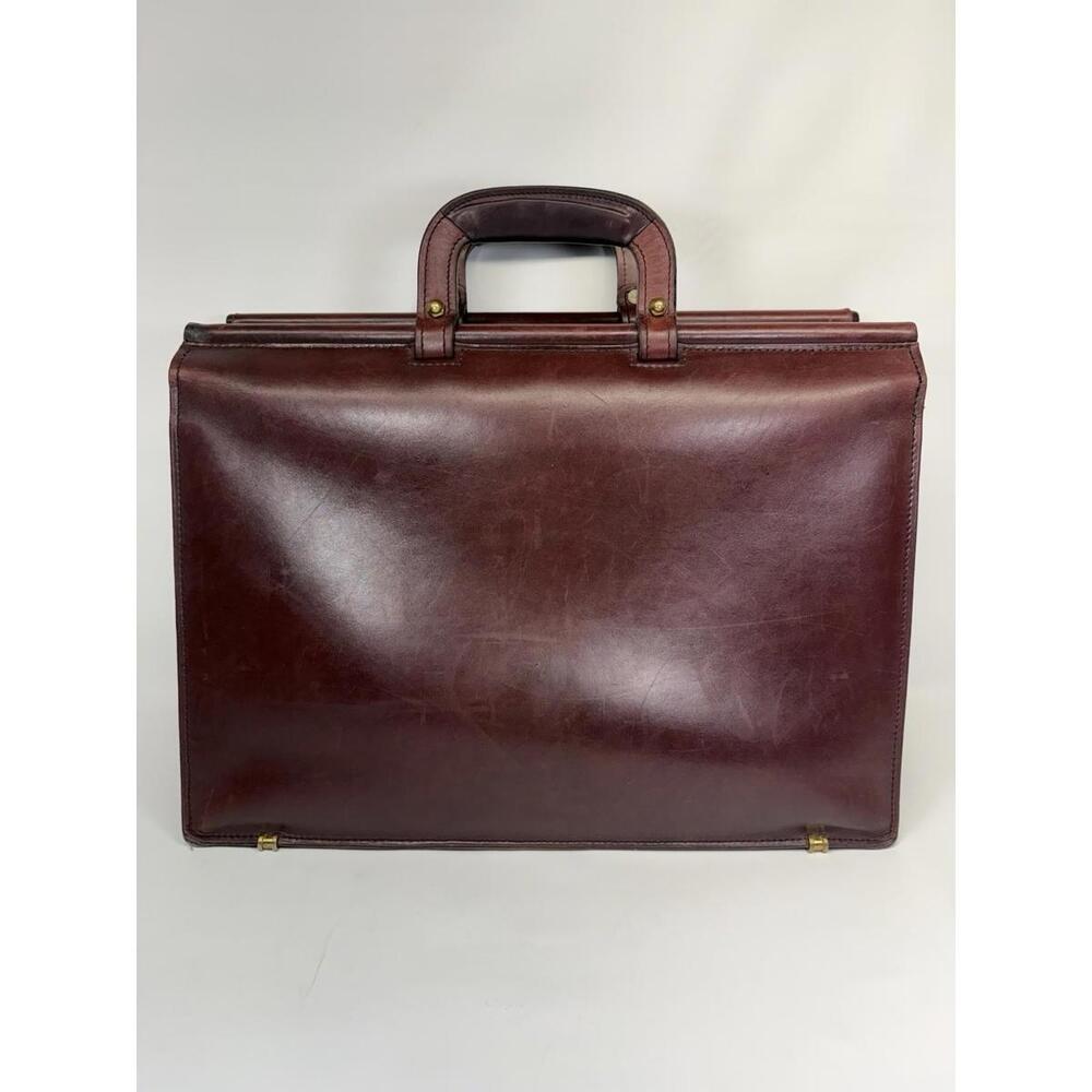 Schlesinger Brothers Vintage Leather Briefcase Lawyer Doctor Bag‎ Oxblood 90s - Picture 2 of 9